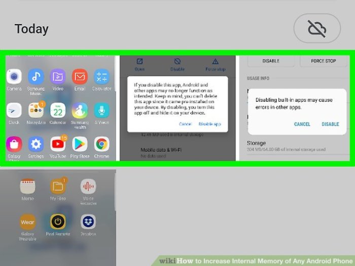 Cara mencegah memori internal Android cepat penuh di kemudian hari