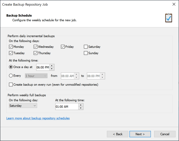 Understanding &icirc;backup&icirc; retention policy | VisualSVN Help Center