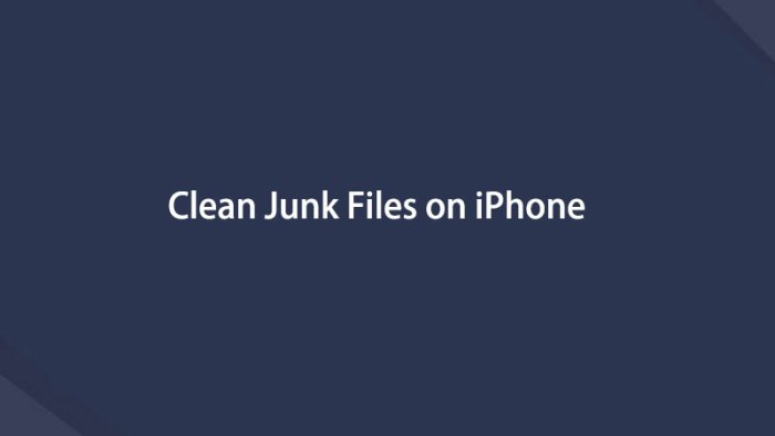 Bagaimana cara menghapus file sampah tersembunyi di iPhone