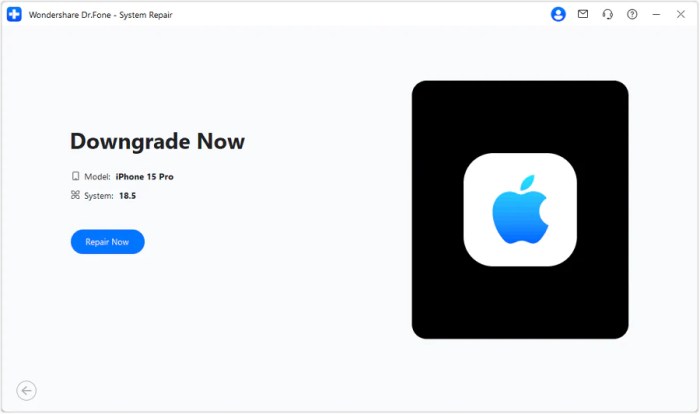 Find Out How To Upgrade or Downgrade Apple &icirc;iOS&icirc; Using Dr.Fone
