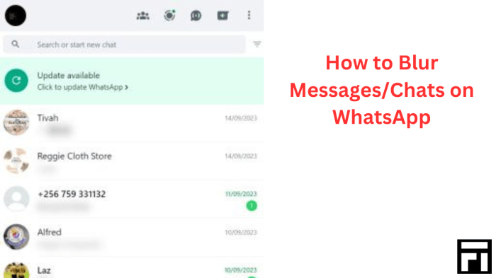 How to Blur Messages/Chats on &icirc;WhatsApp&icirc; - Faqontech