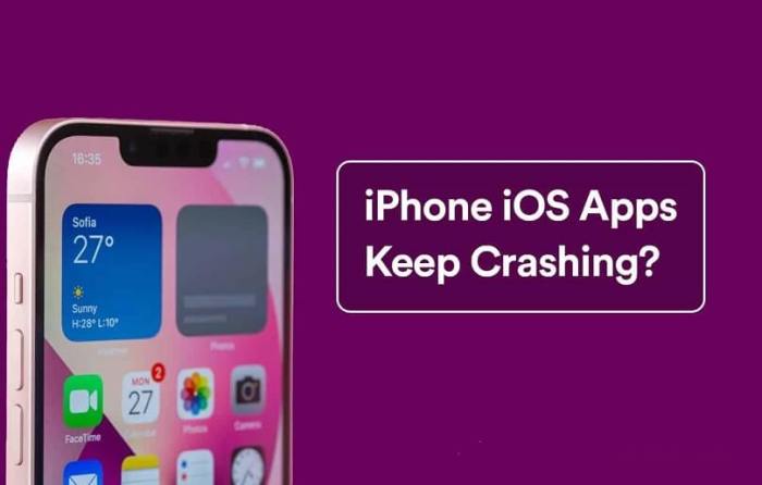 Penyebab aplikasi sering crash di iPhone yang sudah tua